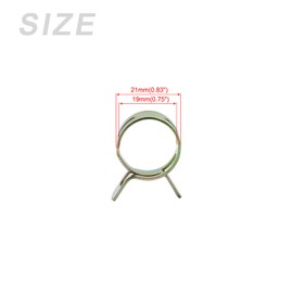 METALLIXITY Spring Hose Clamps (19mm/0.75") 15Pcs, Metal Clip - for Home Garden Tube Pipe Fastening