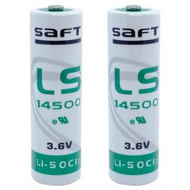 JOZELNK 2 Pack LS 14500 AA 3.6v Lithium Li-SOCl2 Battery Made in France