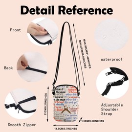 Broadway Musical Crossbody Bag Broadway Musical Theatre Gift B-roadway M-usical Lover Gift (RockBagCA)