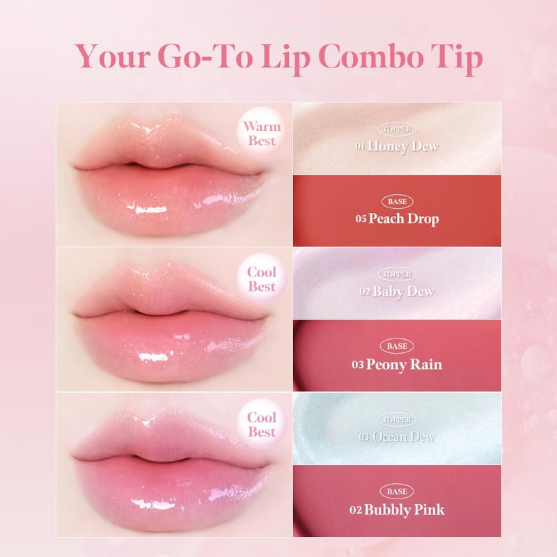 MILKTOUCH Dew Stain Sheer Lip Gloss (03 Ocean Dew, 0.14