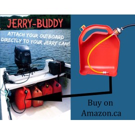 JERRY-BUDDY The Original Outboard Engine Adapter for All Standard Vented Fuel Cans for Boating; Best Gift for Him, The Outdoorsman and Fisherman; Marine Boating Accessories