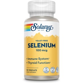 Solaray de Selenio sin Levadura, 100 Mcg, 90 Tapas