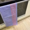 Redecker + Kracht Oversized Tea Towel Blue Check/Red Stripes 50