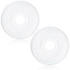 Liliful 2 Pieces PU Ceiling Medallion for Light Fixtures White