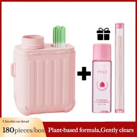 Ear Hole Cleaning Line Kit (Includes Cleaning Solution & Ultra-Thin Thread)] + [Ear Care] + [Plant-Based Formula Gentle & Non-Irritating Large-Capacity Separated Design Hygienic & Portable