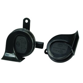 Hella - Bocina de tono bajo con soporte, Negro