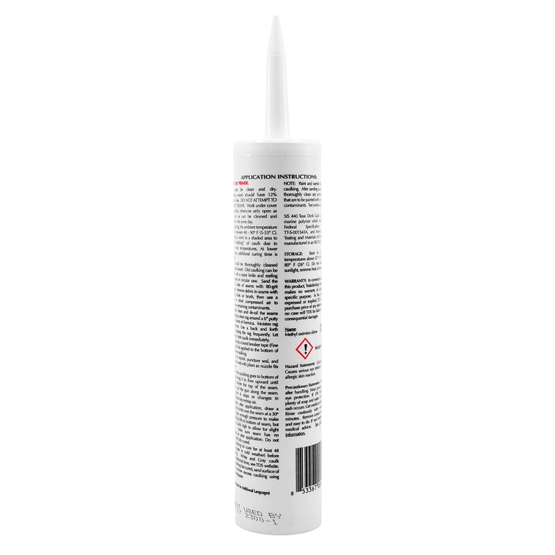 Teakdecking Systems - 10oz Marine Caulk Cartridge, White - Premium