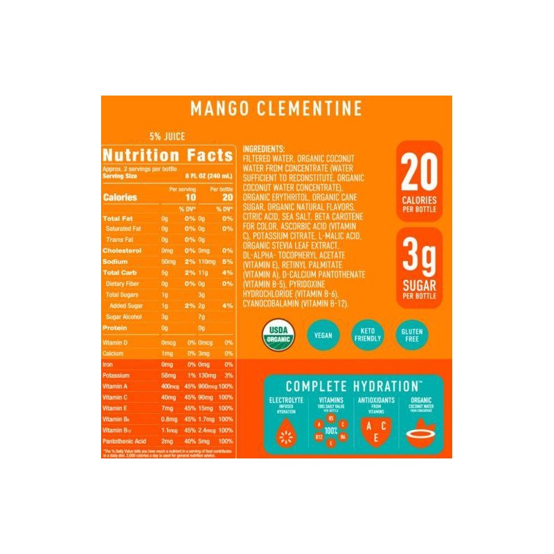 QVC Roar Organic 12 Bottle Vitamin and Electrolyte Beverage -