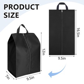 Shoe Bags for Travel, 6 Pack Large Oxford Fabric Portable Travel Shoe Bag with Zip for Storage and Packing Vacation Essentials