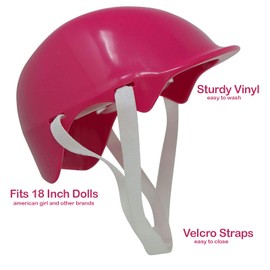 The New York Doll Collection 18" Doll Helmet - 18in Dolls Accessories Doll Bike Accessories Play Set and Doll Helmet (Doll Helmet)