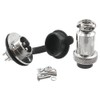 WITTKOWARE M19 Metal Connector Pair, Coupling/Mounting Plug, Screwable, Solder Connection,