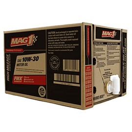 Mag 1 65665 High Mileage Synthetic Blend SAE 10W-30 Motor Oil - 6 Gallon Enviro Box