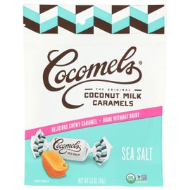 Cocomels Coconut Milk Caramels, Sea Salt, USDA Certified Organic, Dairy Free, Gluten Free & Non-GMO, 3.5 Ounce (Pack of 6)