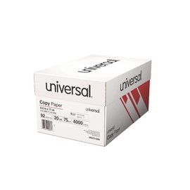 Universal 21208 8.5 x 11 Copy Paper Convenience Carton - White (8/Carton)