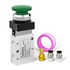 TAILONZ PNEUMATIC Green 1/4”NPT Manual Control type Mushroom Push Button