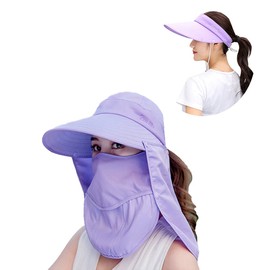 Outdoor UPF 50+ UV Sun Protection Waterproof Breathable Face Neck Flap Cover Folding Sun Hat for Men/Women
