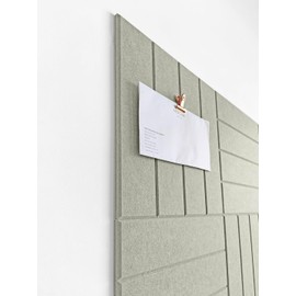 DECORITA Felt Bulletin Board Tiles | Modern Cork Board Alternative | Large Cork Boards for Walls | Aesthetic Felt Wall Panels for Office & Home Decor | Pinboard & Photo Board (12-Pack) | Sage