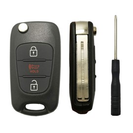 Horande Replacement Key Fob Cover Case fits for 2011 2012 2013 Kia Soul Rio Sportage Keyless Entry Key Fob Shell