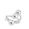 High Polish Ball Cluster Open Ring New .925 Sterling Silver