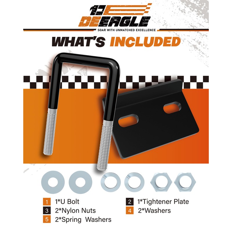 DEEAGLE Hitch Tightener Anti Rattle Stabilizer for 1.25" to 2"