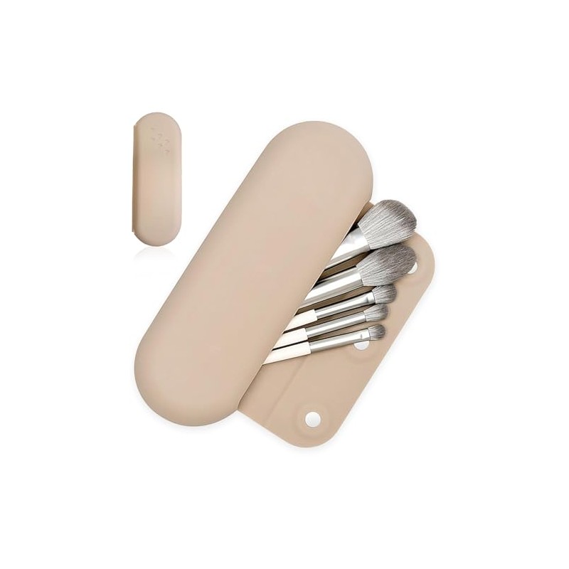 Estuche para Brochas de Maquillaje de Silicona