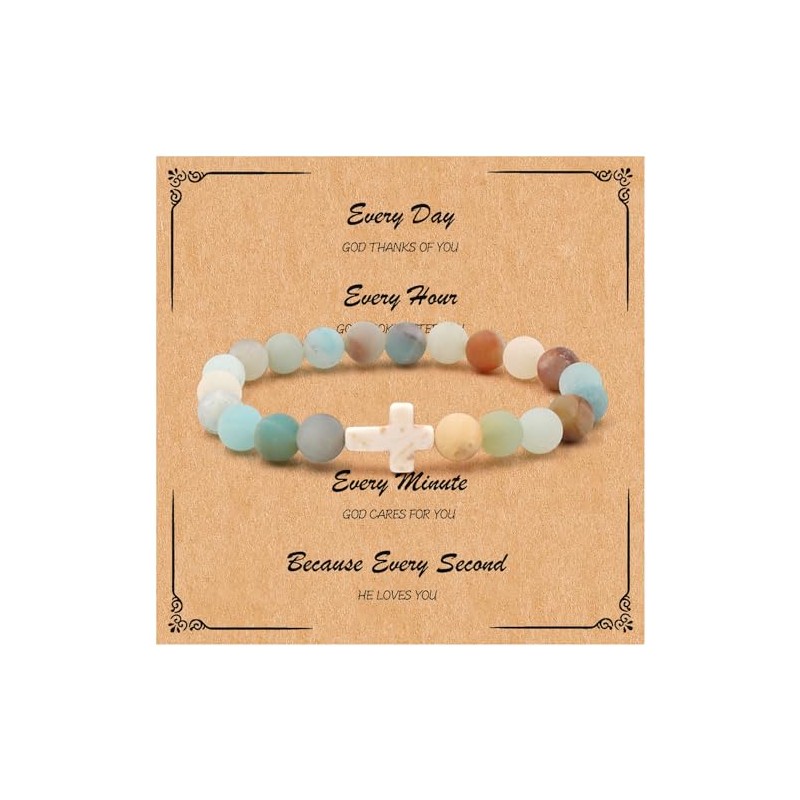 Stocking Stuffers Holiday Outfits for Women 2024 Cross Bracelet Jesus