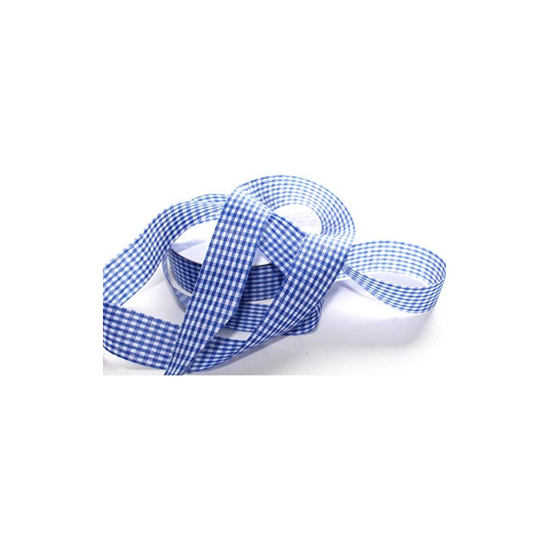 CaPiSo 25 m Checked Ribbon, 25 mm, Vichy Gift Ribbon,