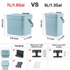 LALASTAR Kitchen Compost Bin, Hanging Trash Can with Lid for