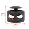 DYZD Double Hole Cord Lock Stoppers Plastic Spring Stop for