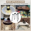 AMGSH Folding Hairpin Table Legs 12.6" / 320 mm, 4PCS