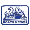 Retro Boats N Hoes Step Brothers Flag Patch Iron Sew On Vintage Style Retro Cap Hat