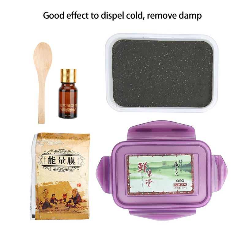 500g Moxibustion Volcanic Mud Hot Compress Health Care Moxa Mud