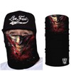 Live Fast Gear Neck Gaiter Tubular Bandana, Black Polyester Microfiber,