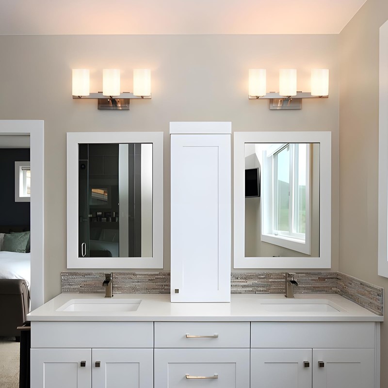 Eidonta 4 Pack White Opal Glass Shades Covers, 5.5in Height,