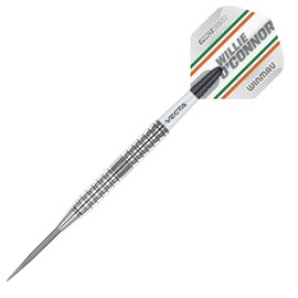 WINMAU Willie O'Connor The Magpie 23 Gram Professional Tungsten Darts Set with Flights and Stems (Shafts)