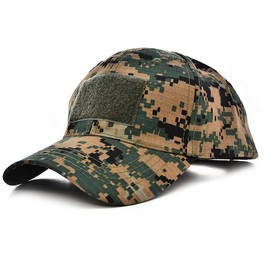 ESTEVANJ MUR Beyzbol şapkası, Klasik spor/eğlence güneş şapkası, ordu fanı, taktik Velcro, kamuflaj şapkası (1, Tek Beden)