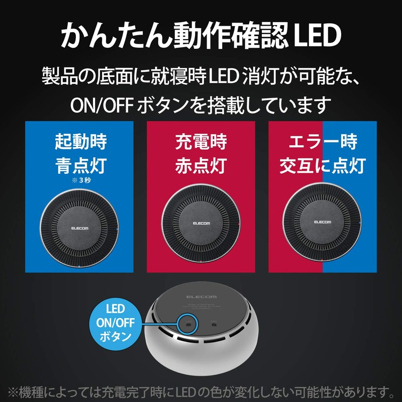 Elecom W-QA10SV Wireless Charger, Qi Compatible, Maximum Output 15W (EPP