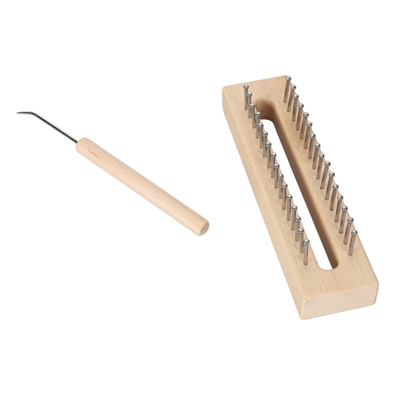 Wooden Knitting Loom with Loom Hook Wooden Knitting Loom Set