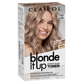 Clairol Blonde It Up Crystal Glow Toners Demi-Permanent Hair Dye, Luminous Pearl Hair Color, Pack of 1
