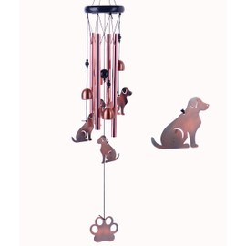 Dog Wind Chimes, Dog Wind Chimes for Outside,Dog Lover Gifts for Women, Birthday Gifts Memorial Gift,Outdoor Dog Gifts for for Mom, Friend and Teacher,Patio,Gardern Decor