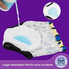 MooMoo Baby Training Pants 7 Packs Absorbent Toddler Potty Training Underwear Girls 5T