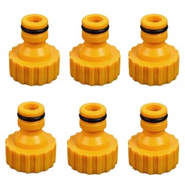 6 Pcs Garden Hose Tap Connector Leak-Proof Connectors Hose Tap Connectors Easy Install Faucet Adapter Kit for Outdoor Watering
