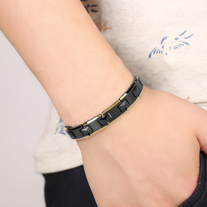 Ceramic Tungsten Steel Therapy Bracelet Health Care Lose Weight Bracelet