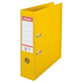 Esselte No.1 Power Lever 75 mm A4 Arch File Spine - Yellow