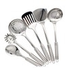Abcsea 6 Piece Kitchen Utensils Set, Cooking Spoon, Stainless Steel