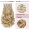 Cybelleza 48 cm Clip-In Extensions, Hairpiece Like Real Hair, 6