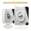 Polcatay 2 PCS Car Door Latch Cover, Silent Buffer Rust-Proof