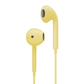 Unbranded Headphones Wired Earphone White Headphones Earbuds 3.5mm Jack for Android iOS US - Yellow