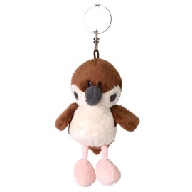 Niki Key Chain, Sparrow, 3.9 inches (10 cm), Bird, Kids, Brown, W3.1 x D2.0 x H 4.3 inches (8 x 5 x 1, Braun