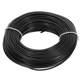 MECCANIXITY 20AWG Wire 20 Gauge Stranded Wire PVC Hookup Wire, Electrical Wire UL1007 Tinned Copper Wire 30m/100ft Black for Internal Connecting Wire